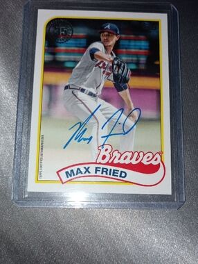 Max Fried On Card Autograph Card.🔥🔥🔥